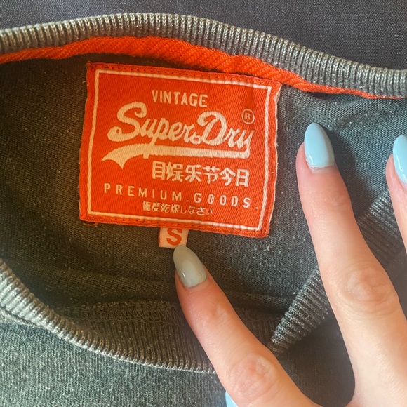 Superdry Khaki Logo Tshirt - Picture 3 of 4